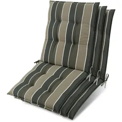 NIEDERLEHNER Sun-NL 105x50x8cm Grün-Gestreift (3tlg)