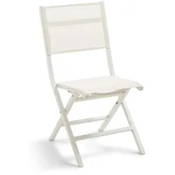 Klappstuhl Picton, Aluminium Weiß