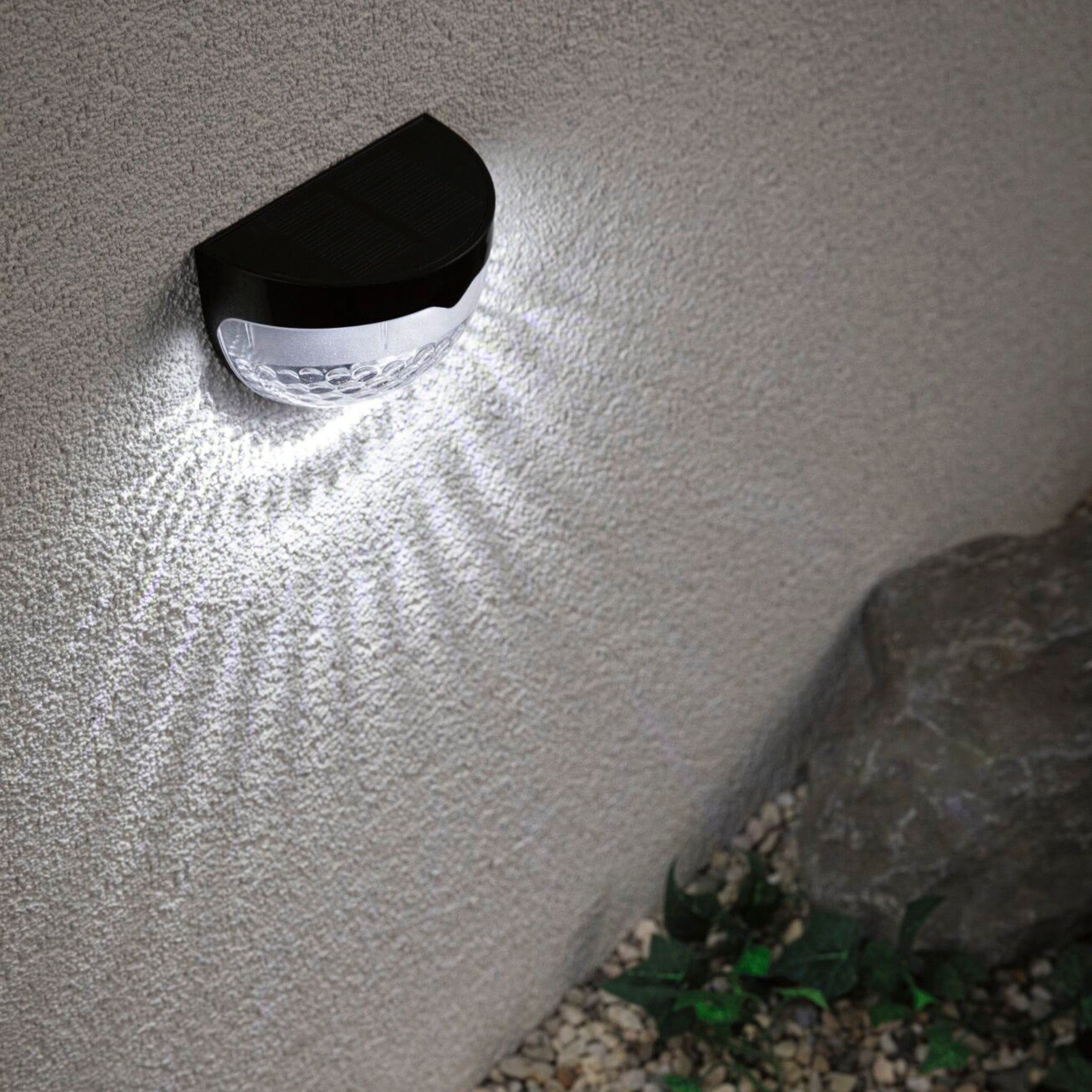 Paulmann - Outdoor Mimmo 1.2W LED Solar Pathway Wall Light in Black