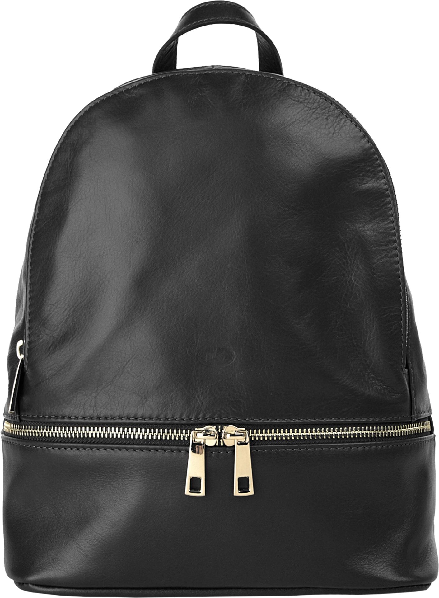 Cityrucksack PIKÉ "PIKÉ Damen echt Leder, Made in Italy", Damen, Gr. B/H/T: 28cm x 24cm x 9cm, onesize, schwarz, Leder, Rindsleder, Rucksäcke Cityrucksack, echt Leder, Made in Italy schwarz B/H/T: 28cm x 24cm x 9cm, onesize