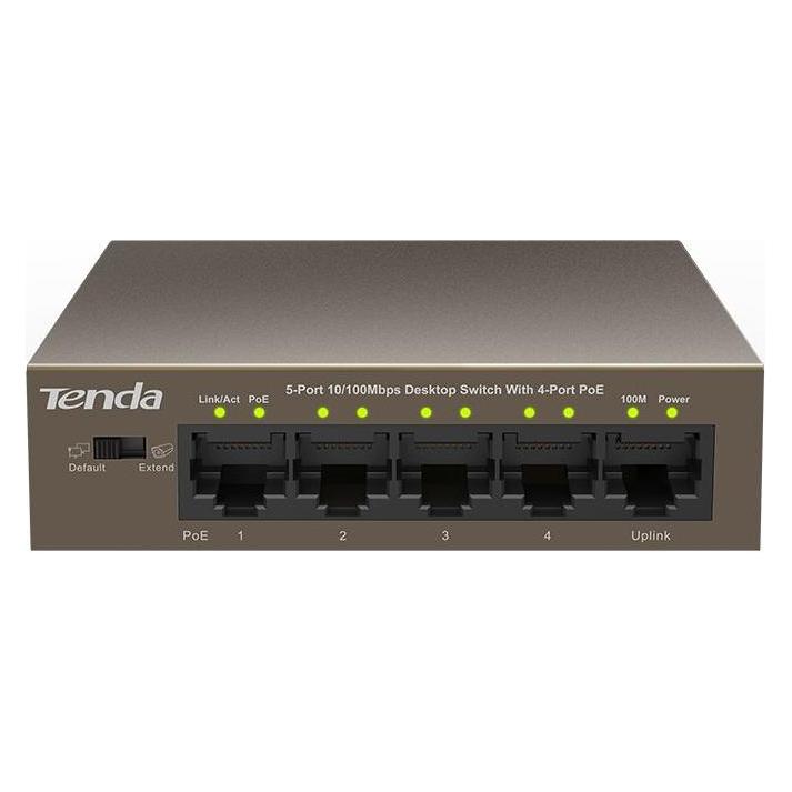 Tenda 5-Port FE TEF1105-4-63W 58W (4x PoE) (5 Ports) (TEF1105-4-63W)