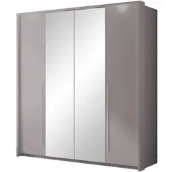 DREHTÜRENSCHRANK Bremco mit 2 Türen und Spiegel, Cappuccino, 210 cm