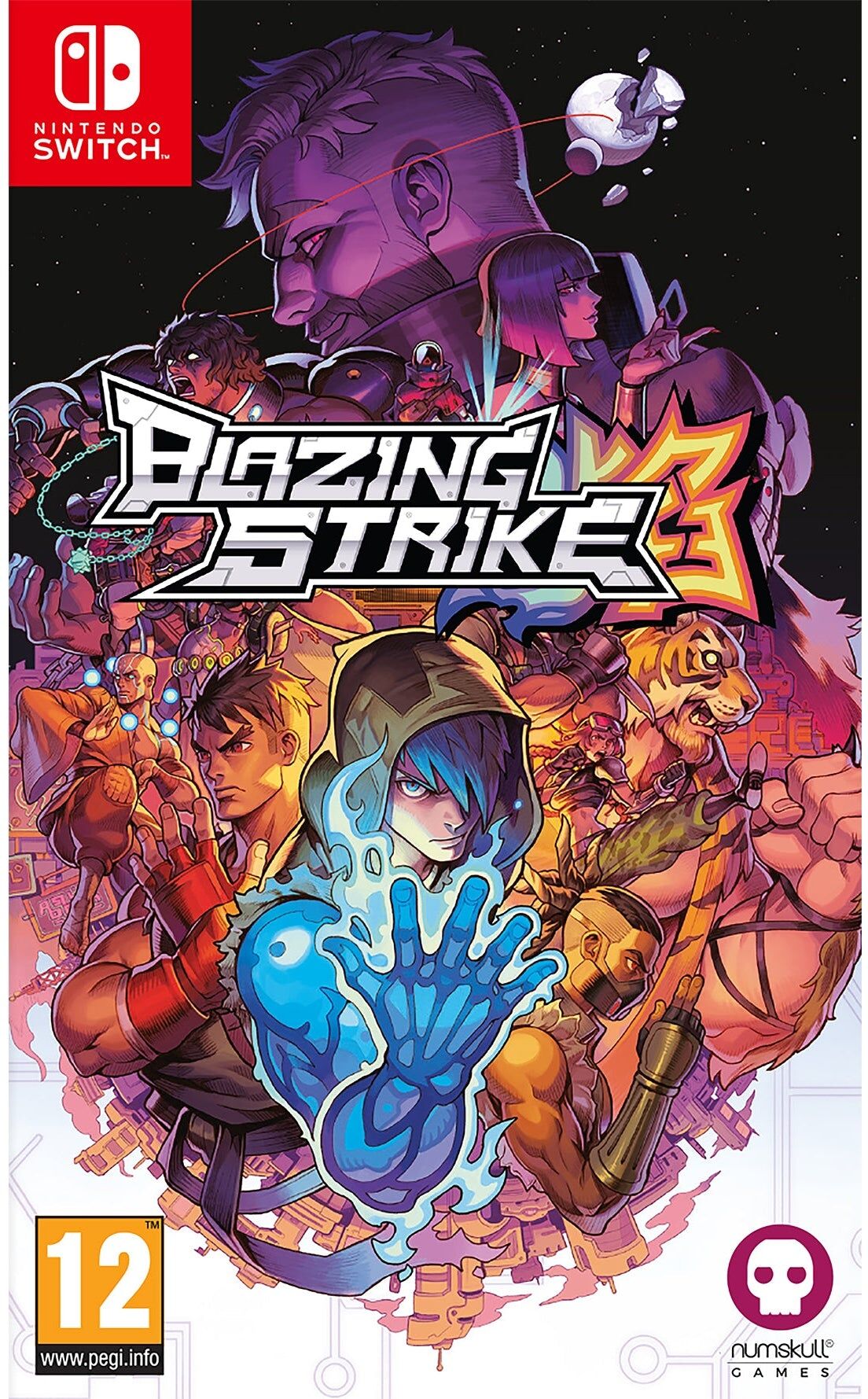 Numskull Games Blazing Strike for Nintendo Switch (Game Cartridge) - Nintendo Switch Game - 2D Fighting Game - Online Multiplayer