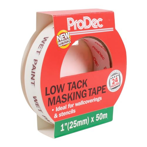 ProDec Low Tack Multi Surface Schildersplakband voor delicate oppervlakken, 25 mm x 50 m