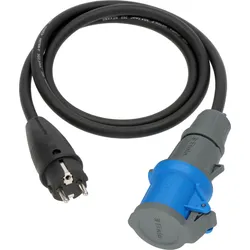 Brennenstuhl H07RN-F 3G2,5 Camping-Adapterleitung CEE Adapterkabel 1,5 Meter Anschluss CEE-Kupplung / Schutzkontakt-Stecker