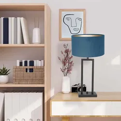 Tischleuchte Tischlampe Beistellleuchte Nachttischleuchte dimmbar schwarz gold