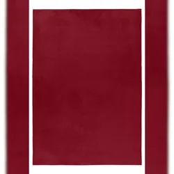 Teppich Flur Einfarbig Pflegeleicht Waschbar Strapazierfähig Wohnzimmer Schlafzimmer Rot 120x170 cm – NECKAR von Kadima Design