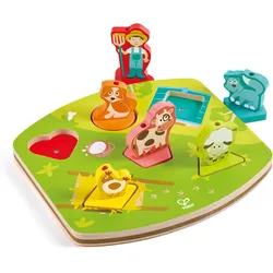 Hape E1614 - Bauernhof-Geräusche-Puzzle