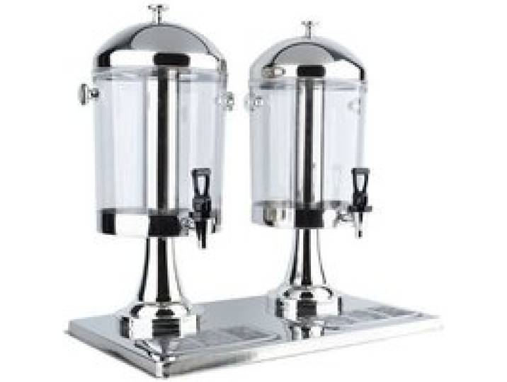 Machine à jus inoxydable 16L – Distributeur de boissons chaudes et froides – Colonne de glaçons séparée – Baril de jus distinct