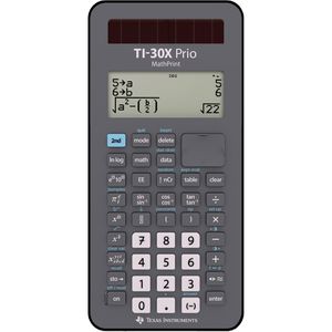 Texas-Instruments Schulrechner TI 30X Prio, MathPrint, Solar- und Batteriebetrieb