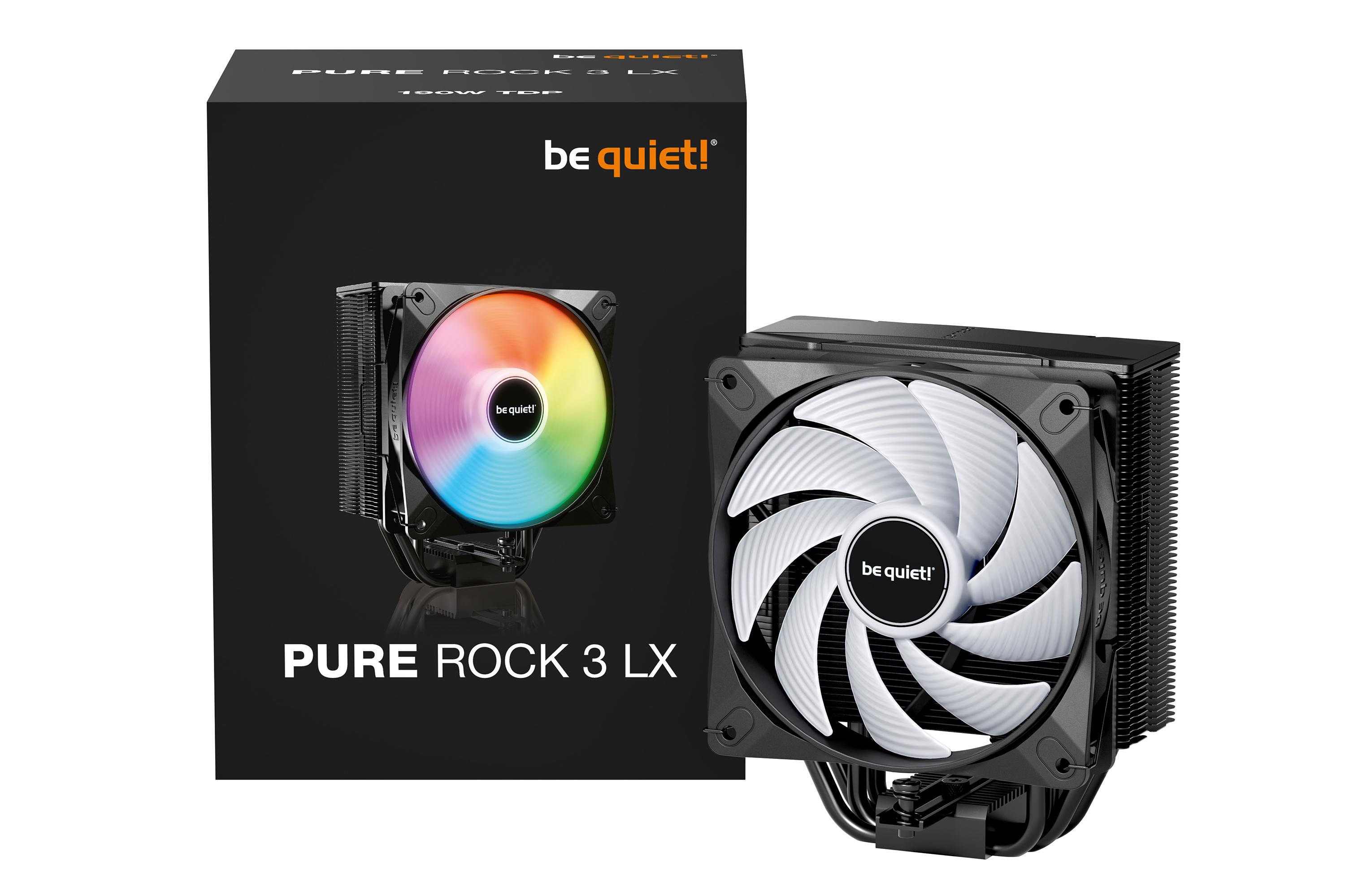 be quiet! Pure Rock 3 LX ARGB CPU Kühler für Intel und AMD CPU schwarz