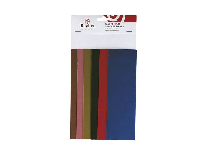 Rayher Wachsfolie Country-Töne 20 × 6.5 cm 6 Stück