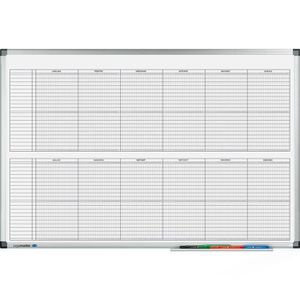 Legamaster Planungstafel 7-414000 Premium, Jahresplaner, magnetisch, 60 x 90 cm