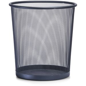 Zeller Papierkorb Mesh, anthrazit, rund, aus Metalldraht, 12 Liter