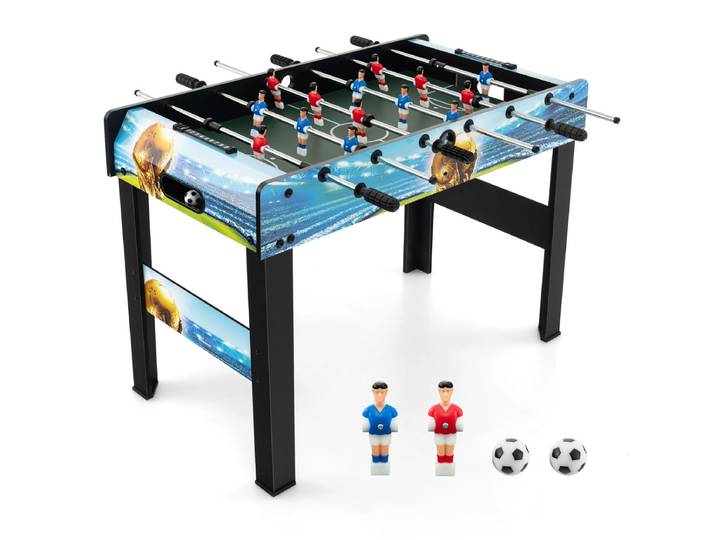 94 cm Mini Tafelvoetbalspel Tafelvoetbaltafel met Puntenteller Afneembare Poten voor Volwassenen en Kinderen voor Speelzalen Feestjes