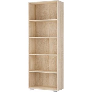 CASARIA Bücherregal Vela, 106615, eiche, aus Holz, 5 Fächer, 60 x 190 x 28cm