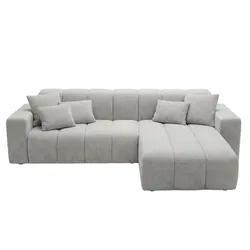 ECKSOFA Nork Grau Rechts