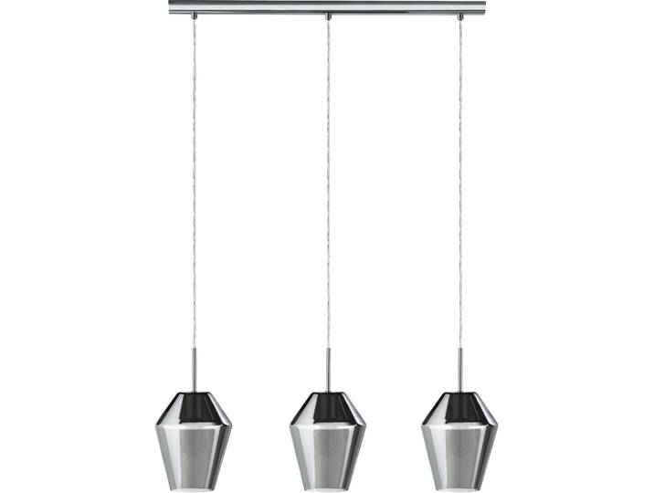 Eglo Pendellampe Murmillo Schwarz/Grau Stahl 17 cm 150 mm - Farbe: Silber - Material: Stahl/ Glas