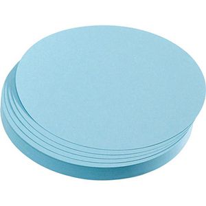 Franken Moderationskarten UMZ 10 18, 500 Stück, rund, hellblau, Ø 9,5cm