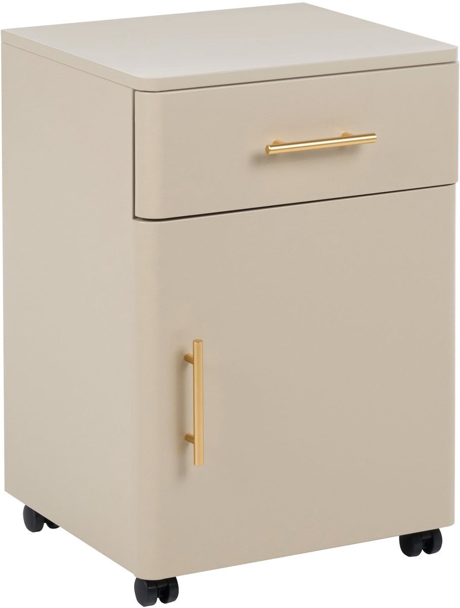 Beliani Nachtkastje Minimalistisch - Beige