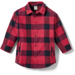 Tchibo - Kinder-Flanellhemd - Kinder - Gr. 122/128 - dunkelblau/kariert