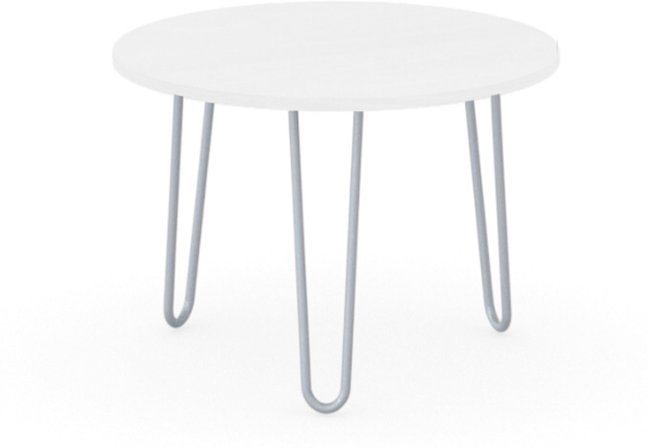 B2B Partner Tischgestell HAIRPIN, doppelt, 410 mm, grau-silber