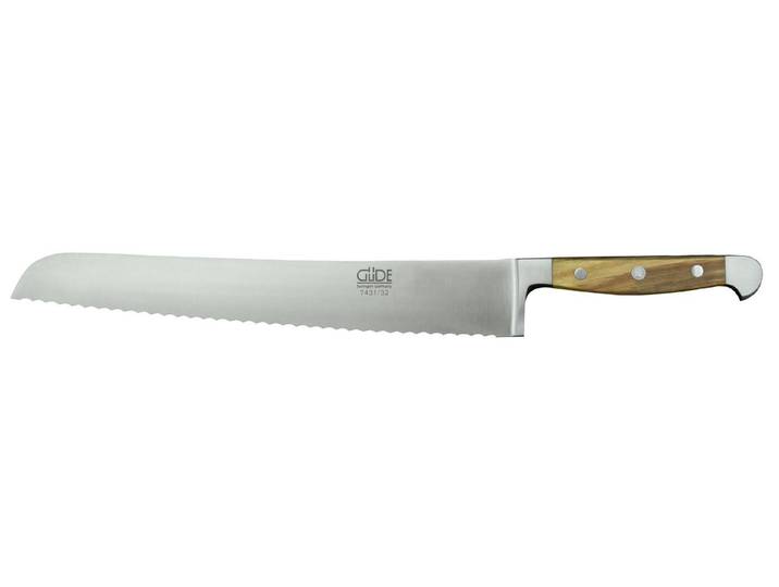 Güde Messer Solingen Brotmesser Güde Alpha Brotmesser 32cm Olivenholz