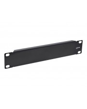 InLine 10" Blindplatte 1HE RAL 9005 schwarz Das 10"-Blindpanel füllt freie Lücken im Schrank und ermöglicht so eine geordnete Struktur Material: 1mm SPCC Stahl (19109I)