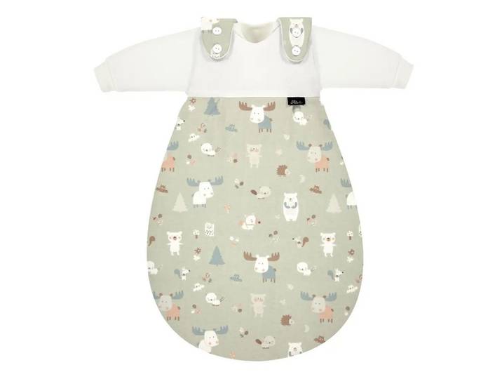 Alvi® Babyschlafsack ALVI Baby-Mäxchen - das Original - 3teilig Jersey Baby Forest Größe 80