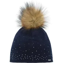 EISBÄR Damen Mütze Tiana Lux Crystal, Größe ONE SIZE in Blau Blau