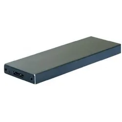 Exertis Connect Externes Gehäuse 2.5" USB 3.1 Type-C mit SSD M.2 Anschluss - Gehäuse - 2,5" (M.2), Festplattengehäuse, Schwarz