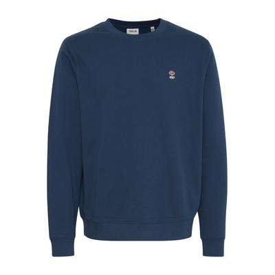 Rundhalspullover SOLID "Rundhalspullover SDNooam", Herren, Gr. XXL, blau (big dipper), Obermaterial: 100% Baumwolle CO(Bio)., Pullover Rundhalspullover