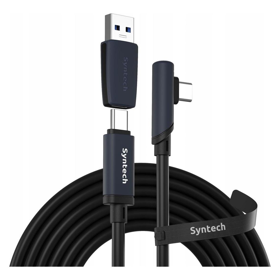 Syntech Kabel 2w1 Na Usb-c Usb-a Do Transmisji 5m 5gbps Do Meta Quest 3 2 Pro Pico4 / C101 (SYNTECH)