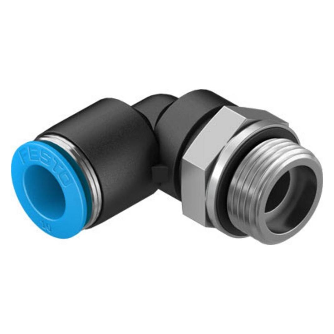 Festo Push-in Elbow Fitting, Male G3/8, 10mm (QSL-G3/8-10)