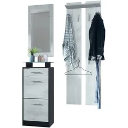 GARDEROBE Loret Front in Beton Oxid Optik
