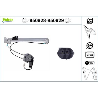 VALEO Fensterheber hinten rechts 850929 für BMW