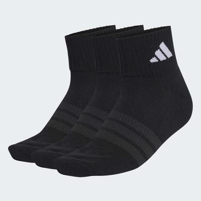 Sportsocken ADIDAS PERFORMANCE "C ESS ANK 3P", Damen, Gr. M (40/42), Sockengröße, schwarz (schwarz, schwarz, weiß), Obermaterial: 57% Baumwolle, 40% Polyester, 2% Elasthan, 1% Polyamid, Socken Sportsocken, Sportsocken, für Fitness und sportliche...