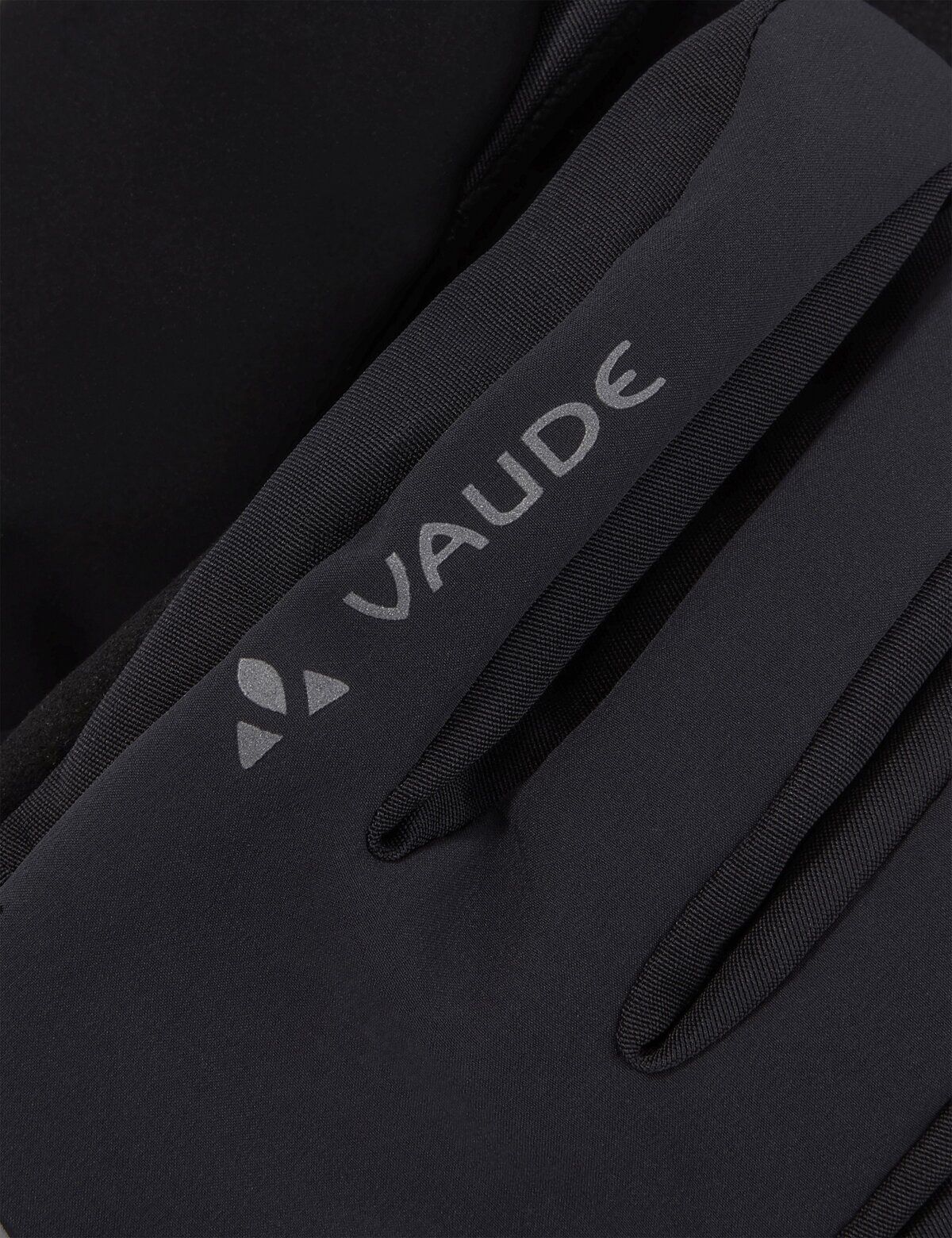Multisporthandschuhe VAUDE "HANKO GLOVES II", Herren, Gr. 8, schwarz (schwarz, anthra), Kunstfaser, Handschuhe Multisporthandschuhe, für Radsport, mit reflektierenden Elementen schwarz, anthra 8