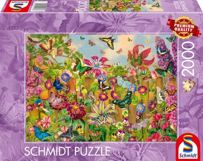 Schmidt Spiele Wunderschöner Schmetterlingsgarten (2000 Teile)