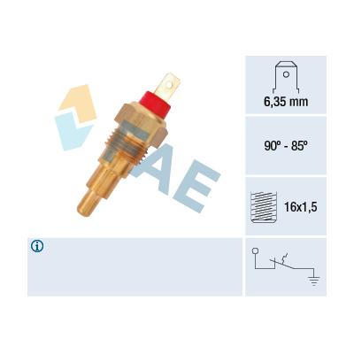FAE Temperaturschalter, Kühlerlüfter 37620 für MAZDA STANDARD AUTOMOBILE