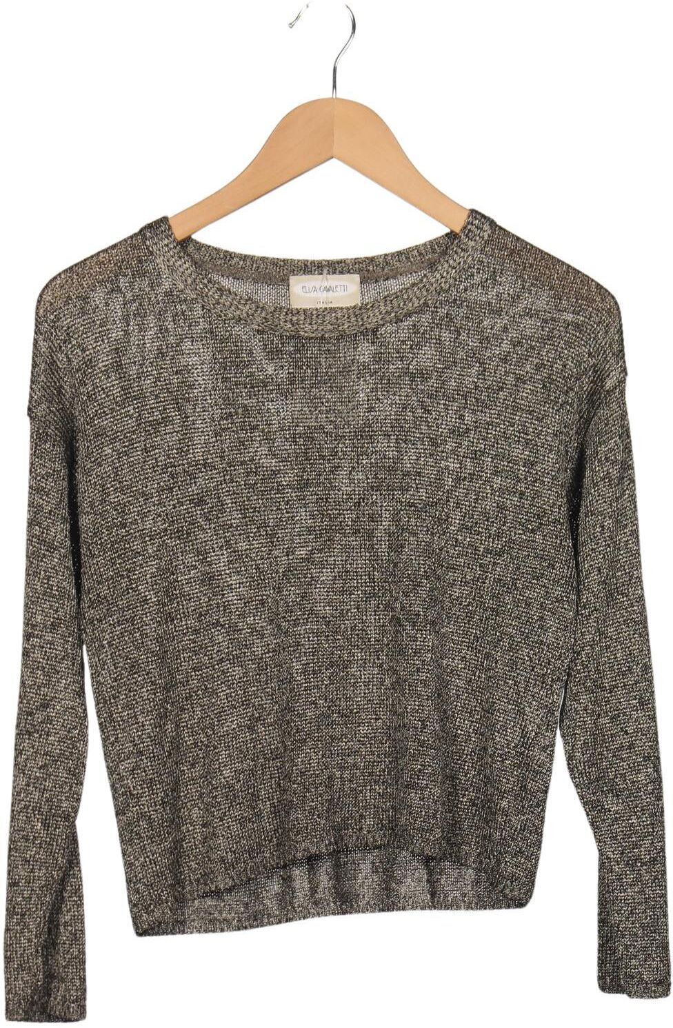 Elisa Cavaletti Damen Pullover, Grau, Gr. M, Viskose - Second Hand