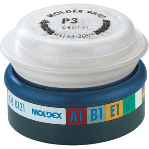 Moldex Atemschutzfilter EasyLock Kombifilter, 943012, ABEK1 P3 R, für Atemschutzmasken 7000 & 9000, 2 Stück