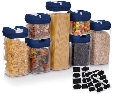 Cheer Collection 7-piece Stackable Airtight Food Storage Container Set