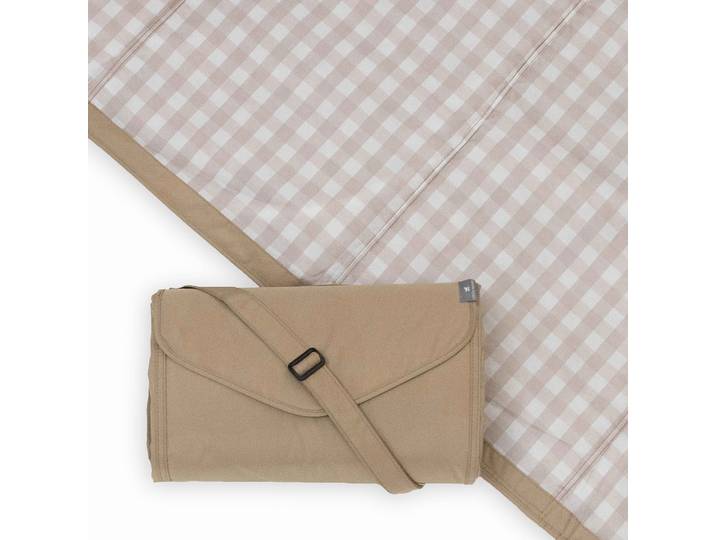 Picknick-Decke Beige Buffalo Check