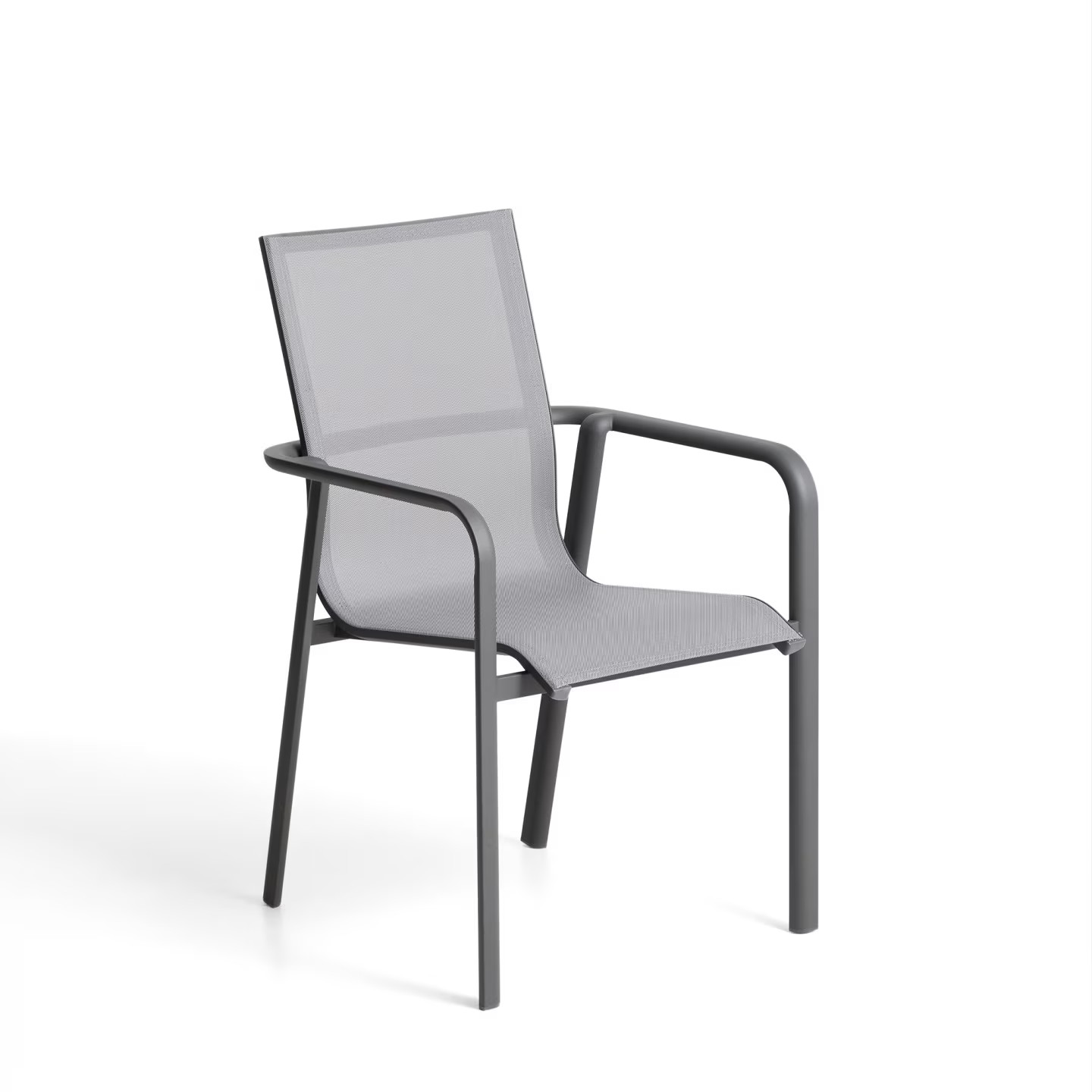 Kave Home Tuinstoel Canea Stapelbaar - Donkergrijs