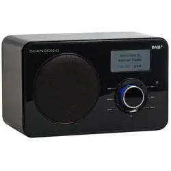 Scansonic IN220BT (DAB+, Internetradio, Bluetooth, WLAN), Radio, Schwarz