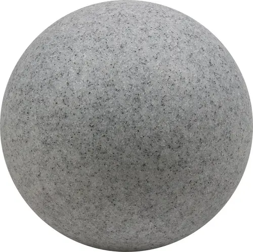 Heitronic 35956 Mundan Gartenleuchte Kugel LED, Energiesparlampe E27 9W Granit-Grau (matt)