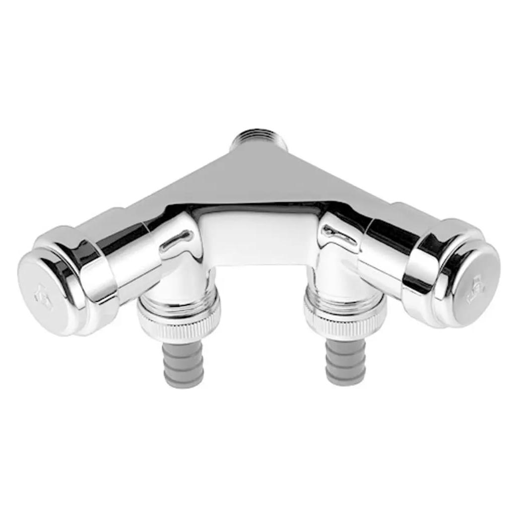 Grohe WAS Doppelventil 1/2Zoll, 1-fach chrom (41022000)