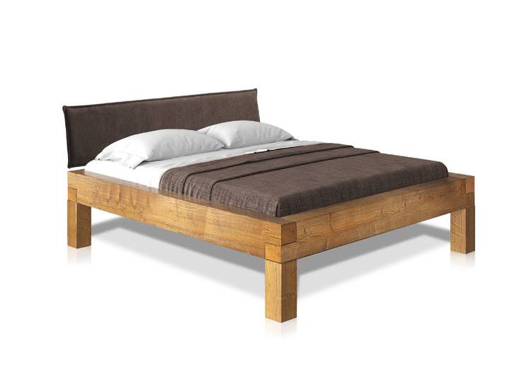 CURBY 4-Fuß-Balkenbett mit Polsterkopfteil, Material
