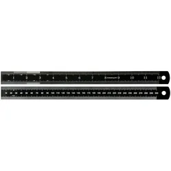 RS PRO, Lineal, Stahl Lineal, höhensicher, metrisch/zöllig 300mm x 25mm (30 cm, Stahl)